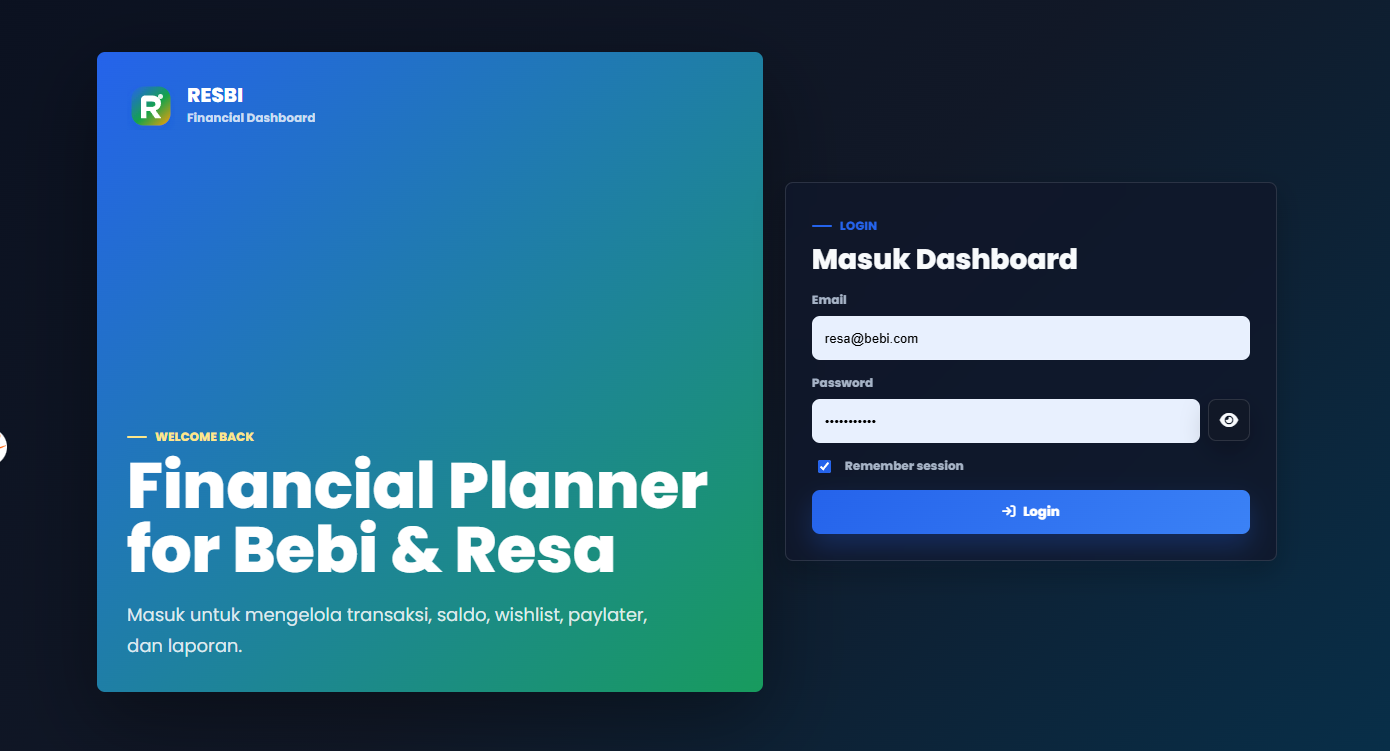 Preview project landing page promosi